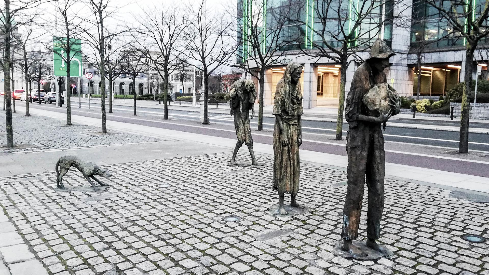 Famine Memorial, Dublín, Irlanda
