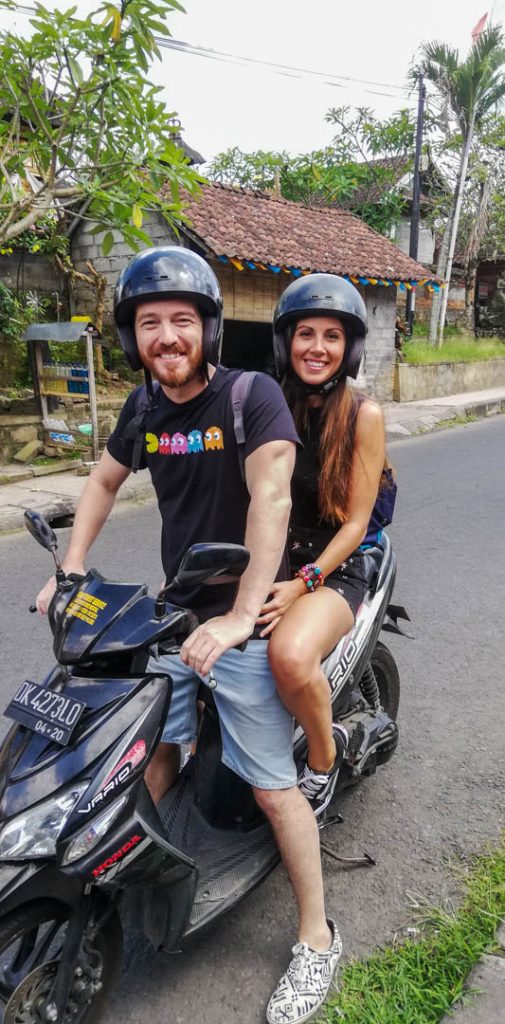 Nuestra moto de alquiler en Bali, Indonesia